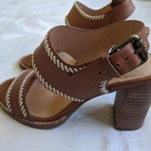 Madewell $138 The Cora Stitched Sandals 6.5